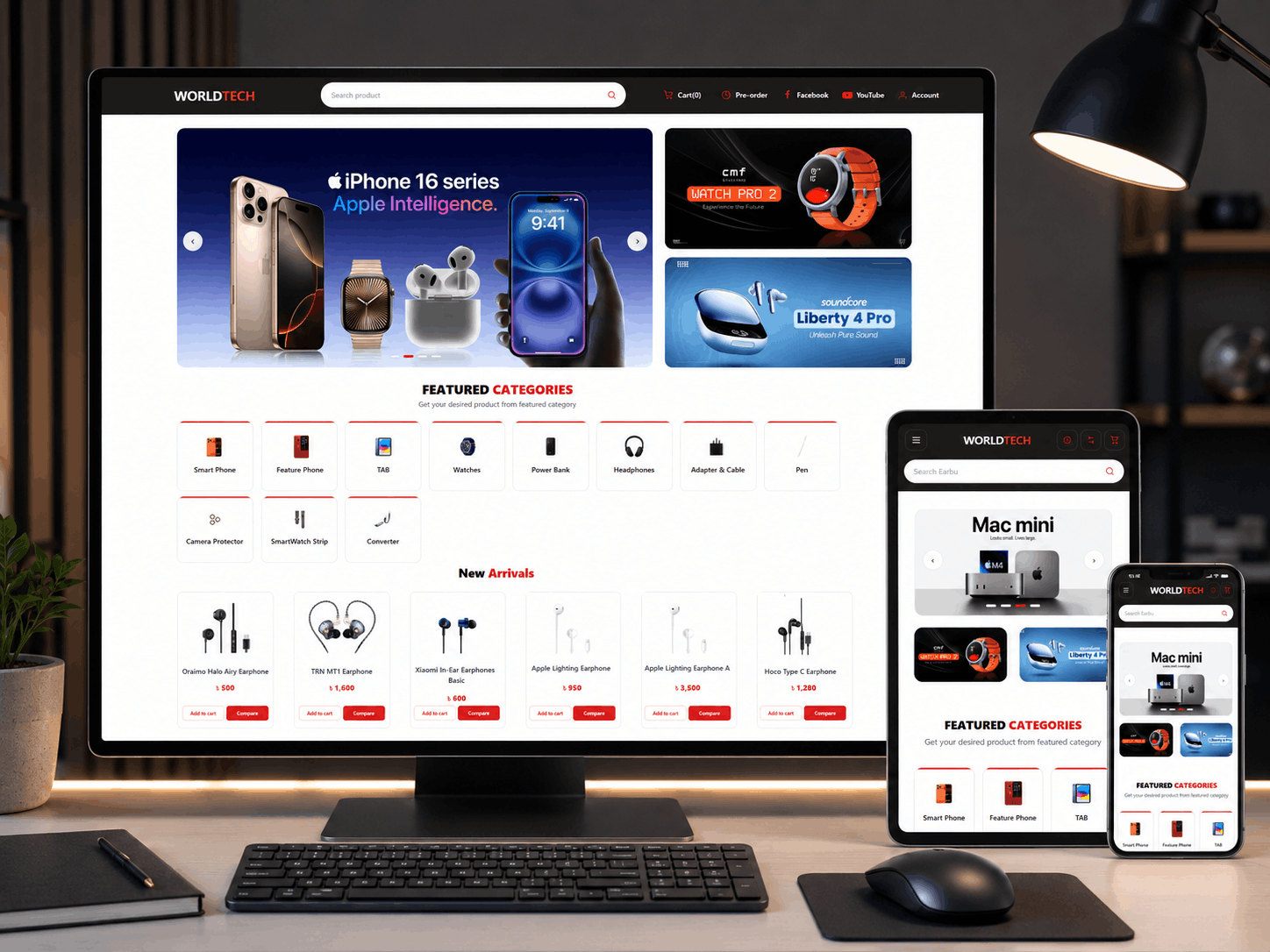 World Tech Ultimate POS synchronized custom e-commerce frontend module